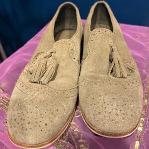 Ravel Olive Suede Tassel Loafers